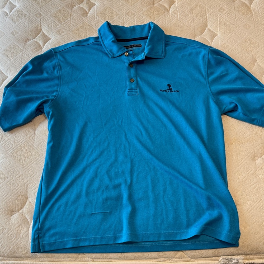 Pebble Beach Men's Blue Polo Shirt